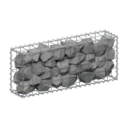 Gabion 100 cm x 40 cm x 20 cm (L x H x P), mailles 10 cm x 10 cm, spirale