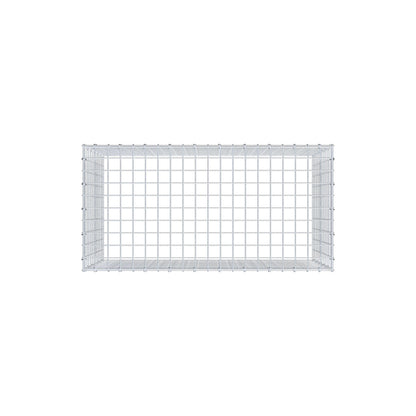 Gavión complementario de tipo 3 100 cm x 60 cm x 50 cm (L x A x P), malla 5 cm x 5 cm, anillo en C