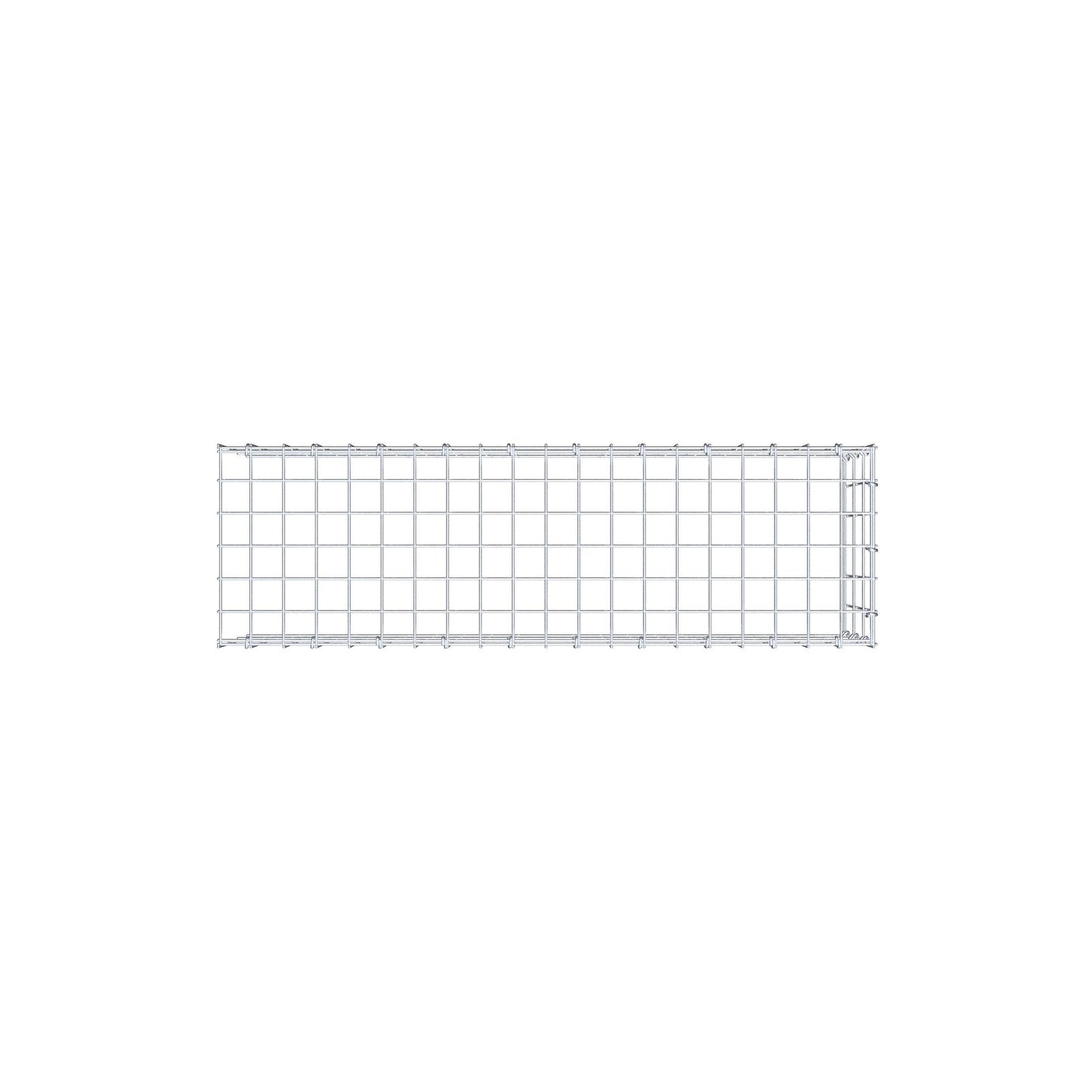 Monteret gabion type 4 100 cm x 30 cm x 30 cm (L x H x D), maskestørrelse 5 cm x 10 cm, C-ring