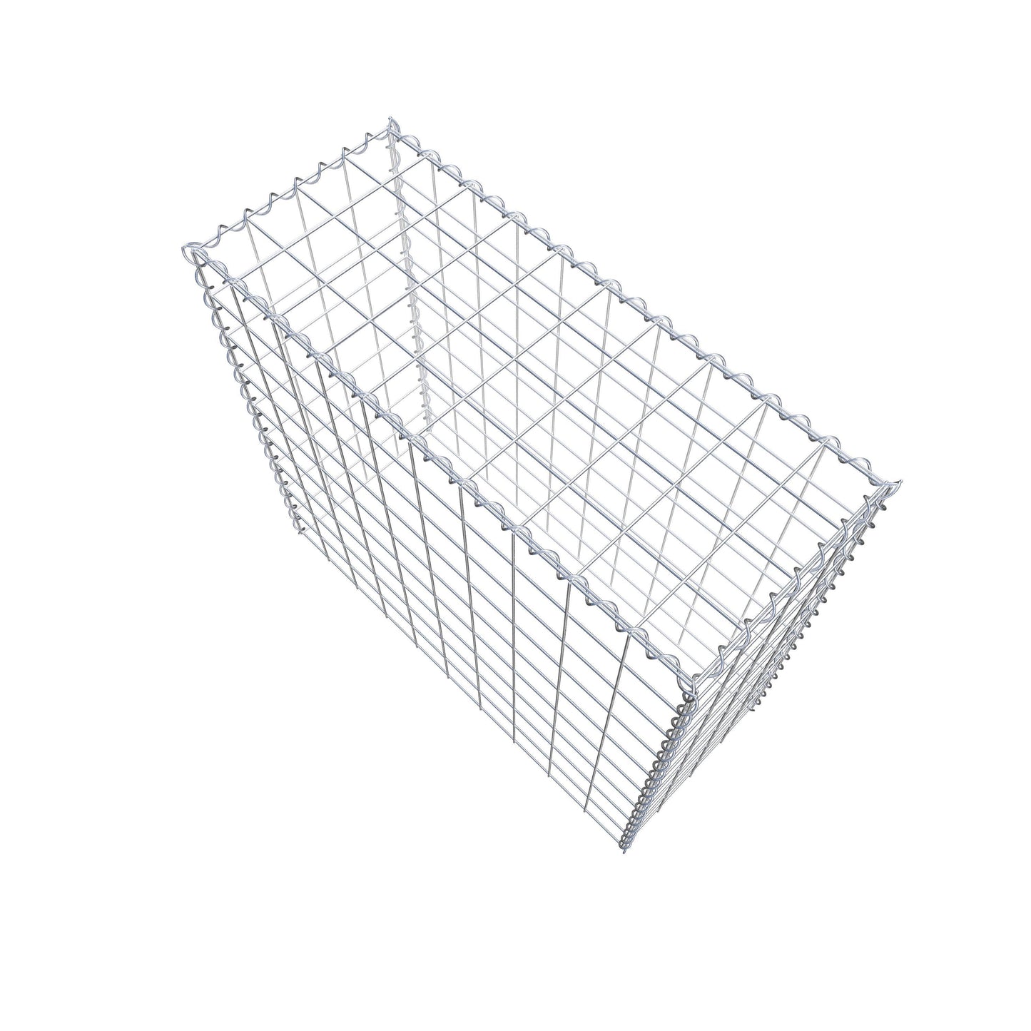 Anbaugabione Typ 3 100 cm x 90 cm x 40 cm (L x H x T), Maschenweite 10 cm x 10 cm, Spirale