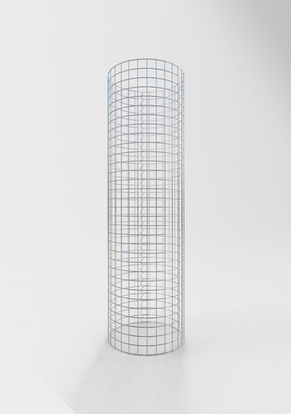 Colonne de gabion ronde 47 cm de diamètre, 160 cm de hauteur, maille 5 cm x 5 cm