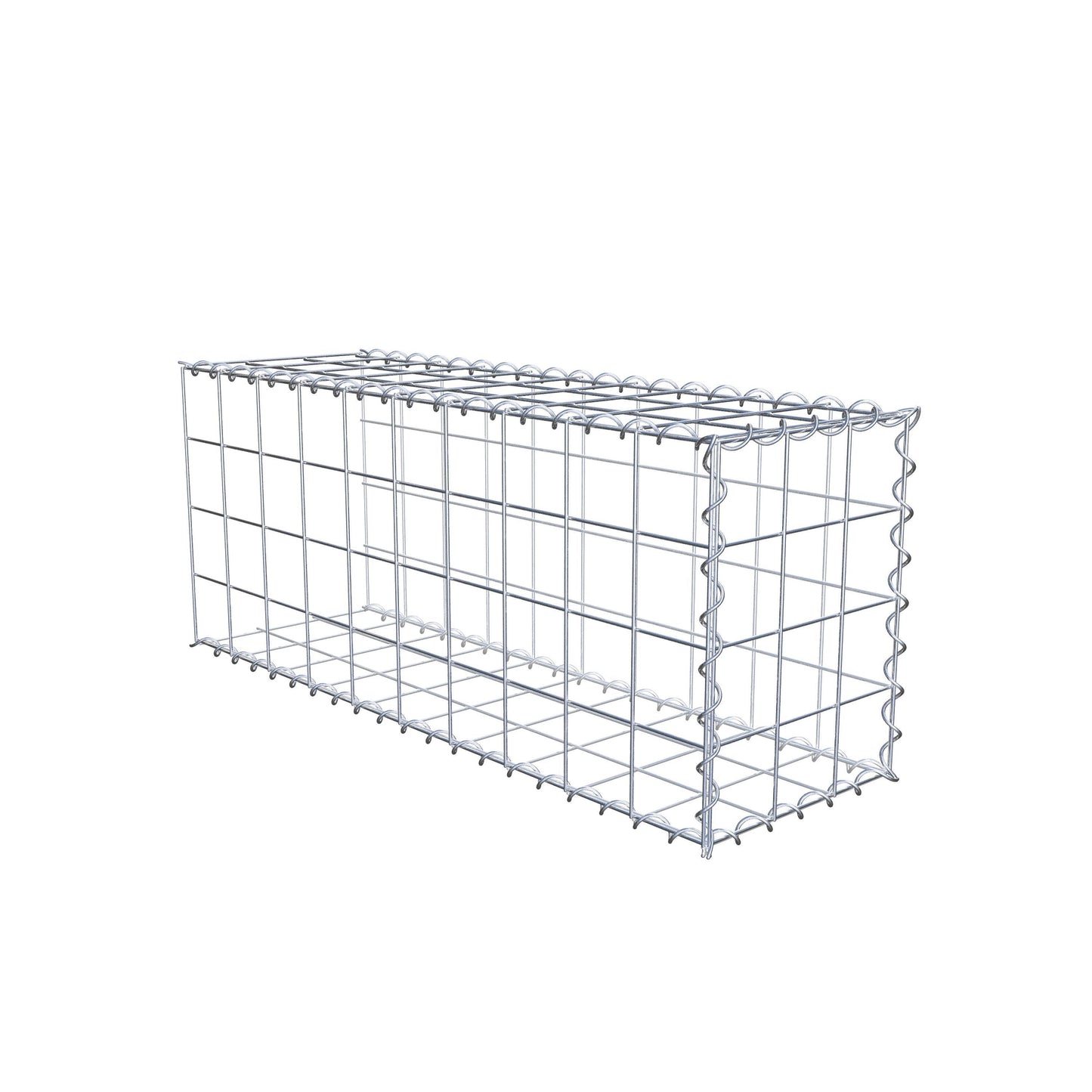 Anbaugabione Typ 2 100 cm x 40 cm x 30 cm (L x H x T), Maschenweite 10 cm x 10 cm, Spirale