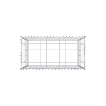 Gabião tipo 3 100 cm x 90 cm x 50 cm (C x A x P), malhagem 10 cm x 10 cm, espiral