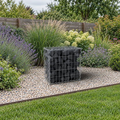 Gabione 50 cm x 50 cm x 30 cm (L x H x T), Maschenweite 5 cm x 10 cm, Spirale
