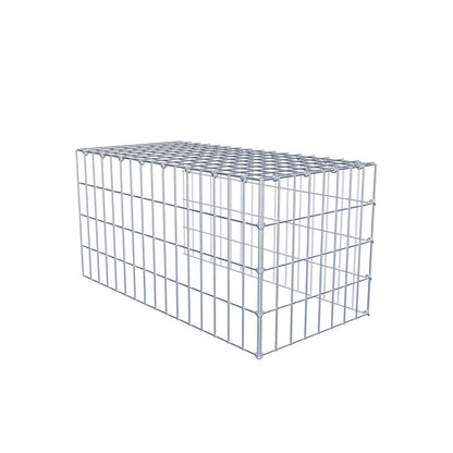 Anbaugabione Typ 4 80 cm x 40 cm x 40 cm (L x H x T), Maschenweite 5 cm x 10 cm, C-Ring