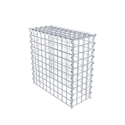 Opvokset gabion type 3 50 cm x 50 cm x 20 cm (L x H x D), maskestørrelse 5 cm x 5 cm, spiral
