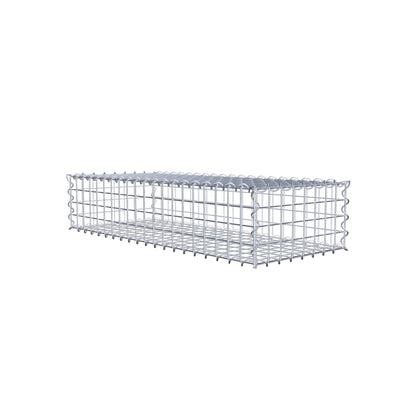 Gabião 100 cm x 20 cm x 40 cm (C x A x P), malhagem 5 cm x 5 cm, espiral