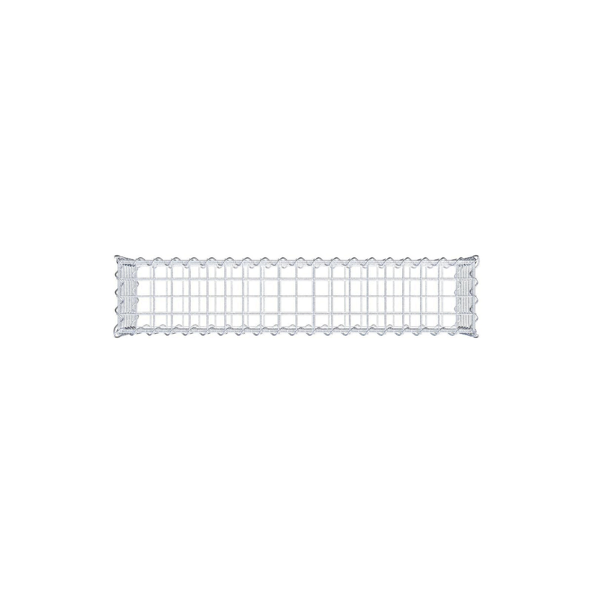 Gabion 100 cm x 30 cm x 20 cm (L x H x D), mesh size 5 cm x 5 cm, spiral