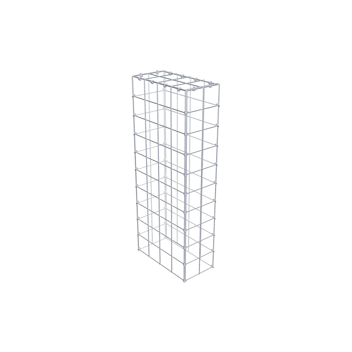 Anbaugabione Typ 3 100 cm x 40 cm x 20 cm (L x H x T), Maschenweite 10 cm x 10 cm, C-Ring