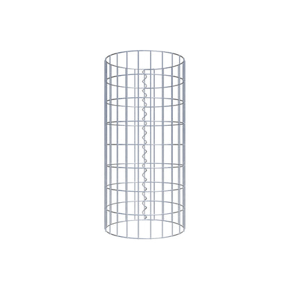 Gabionensäule rund 37 cm Durchmesser, 80 cm Höhe, Maschenweite 5 cm x 10 cm
