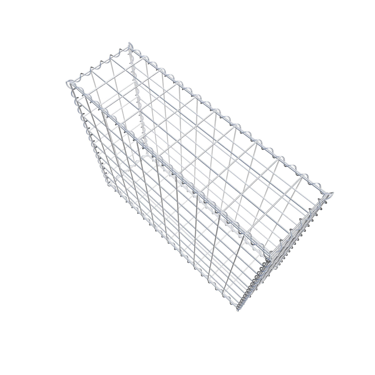 Gabion 100 cm x 80 cm x 30 cm (L x H x D), maskestørrelse 10 cm x 10 cm, spiral
