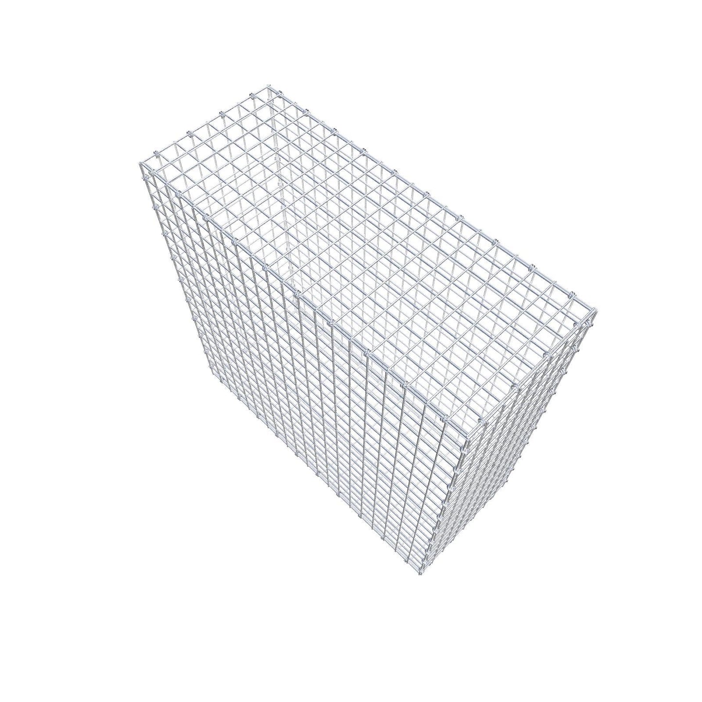 Gabione 100 cm x 100 cm x 40 cm (L x H x T), Maschenweite 5 x 5 cm, Spiralring