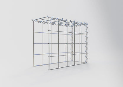 Opvokset gabion type 4 50 cm x 40 cm x 20 cm (L x H x D), maskestørrelse 10 cm x 10 cm, spiral