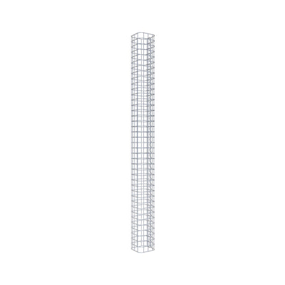 Gabionsøjle, firkantet, varmgalvaniseret, 17 cm x 17 cm, 200 cm høj, MW 5 cm x 5 cm