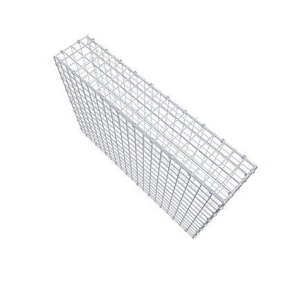Gabione 100 cm x 70 cm x 20 cm (L x H x T), Maschenweite 5 x 5 cm, Spiralring