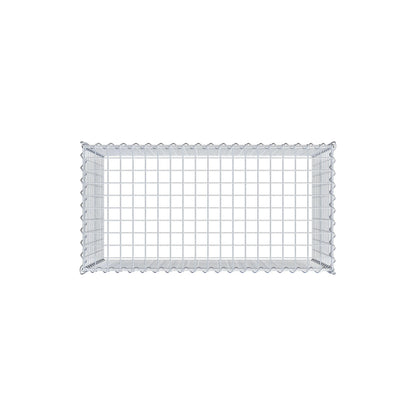 Gabião Tipo 3 100 cm x 60 cm x 50 cm (C x A x P), malhagem 5 cm x 5 cm, espiral