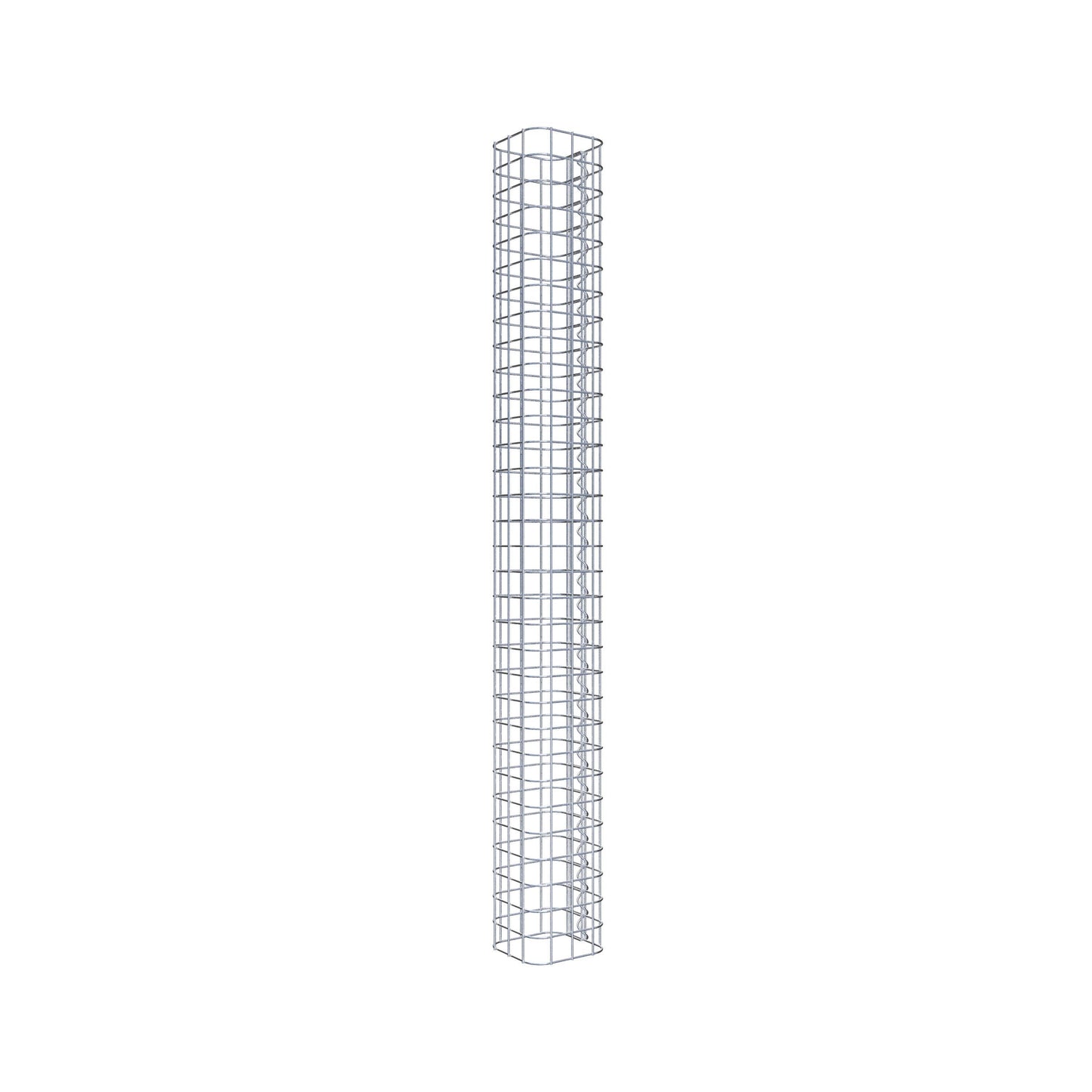 Gabionsøjle firkantet 17 cm x 17 cm, 160 cm højde, MW 5 cm x 5 cm