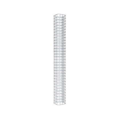 Gabionsøjle firkantet 17 cm x 17 cm, 160 cm højde, MW 5 cm x 5 cm