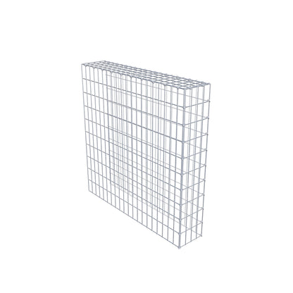 Gabião Tipo 4 100 cm x 100 cm x 20 cm (C x A x P), malhagem 5 cm x 10 cm, anel C