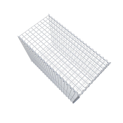 Opvokset gabion type 2 100 cm x 70 cm x 50 cm (L x H x D), maskestørrelse 5 cm x 5 cm, spiral