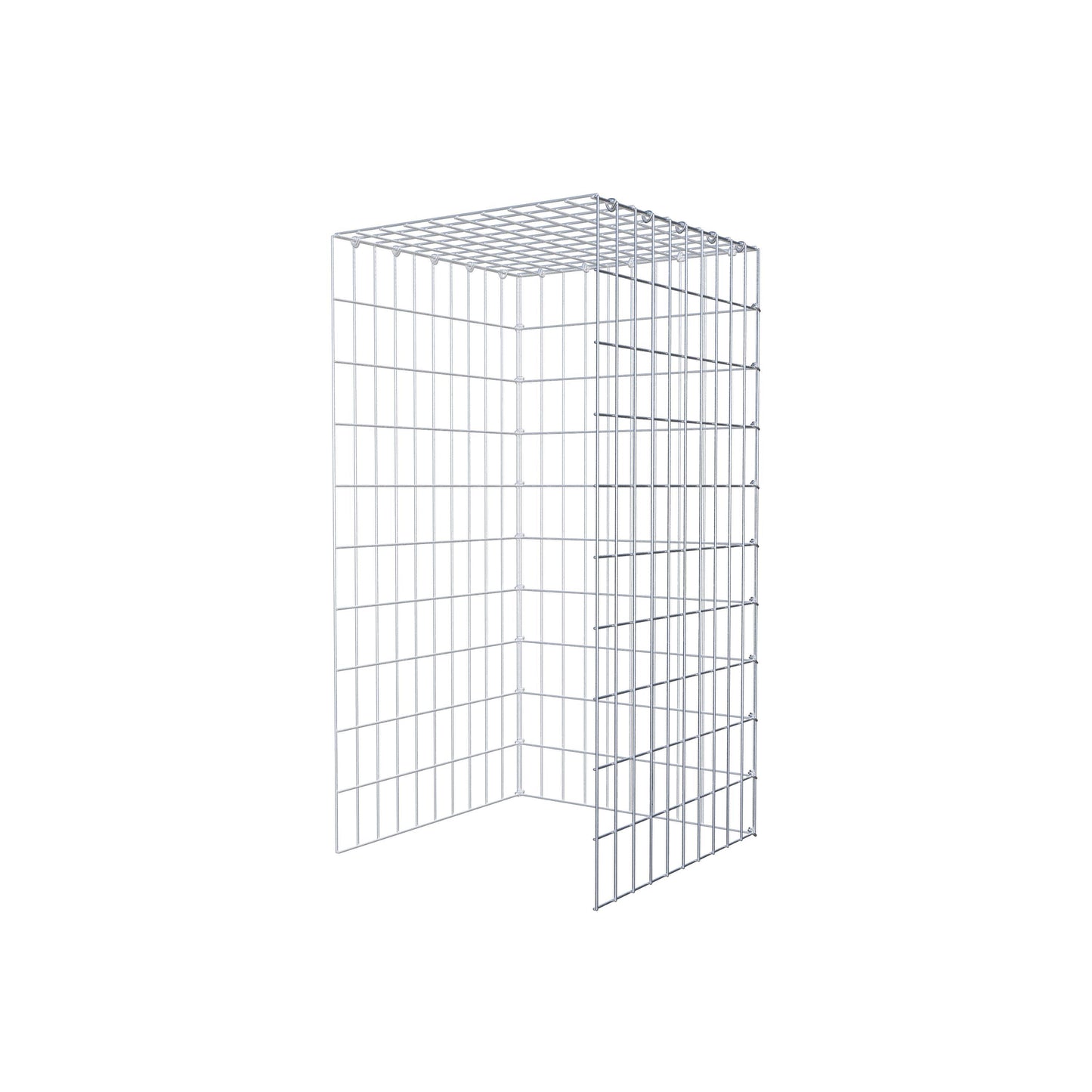 Gabião tipo 4 100 cm x 50 cm x 50 cm (C x A x P), malhagem 5 cm x 10 cm, anel C