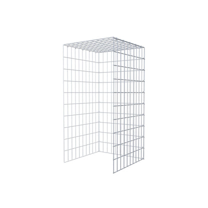 Gabião tipo 4 100 cm x 50 cm x 50 cm (C x A x P), malhagem 5 cm x 10 cm, anel C