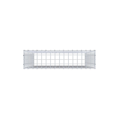 Anbaugabione Typ 3 100 cm x 80 cm x 20 cm (L x H x T), Maschenweite 5 cm x 5 cm, C-Ring