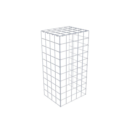 Gabbione aggiuntivo tipo 4 100 cm x 40 cm x 50 cm (L x H x P), maglia 10 cm x 10 cm, anello a C