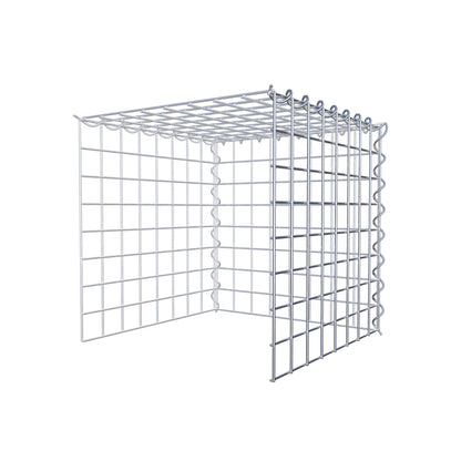 Anbaugabione Typ 4 40 cm x 40 cm x 40 cm (L x H x T), Maschenweite 5 cm x 5 cm, Spirale