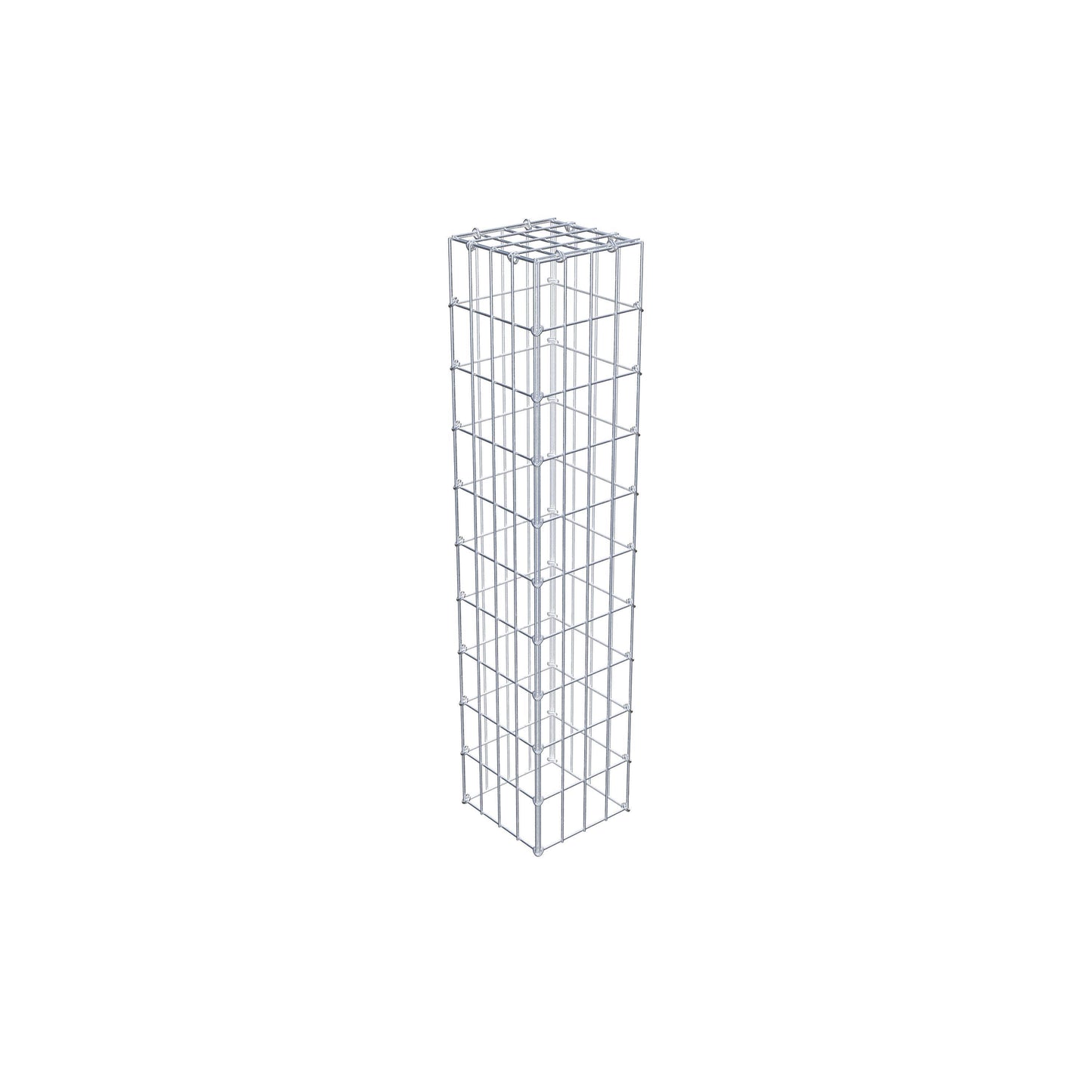 Gabião Tipo 3 100 cm x 20 cm x 20 cm (C x A x P), malhagem 5 cm x 10 cm, anel C