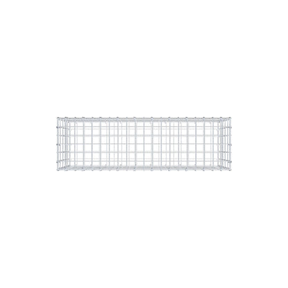 Gabion 100 cm x 50 cm x 30 cm (L x H x D), maskestørrelse 5 cm x 10 cm, C-ring