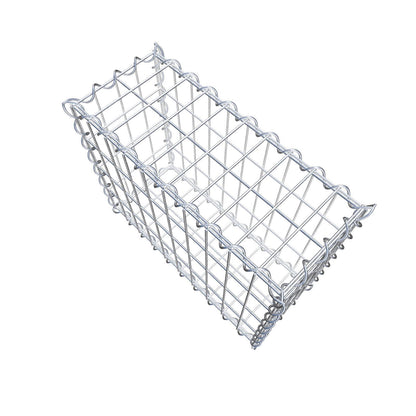 Gabion 50 cm x 40 cm x 20 cm (L x H x D), maskestørrelse 5 cm x 10 cm, spiral