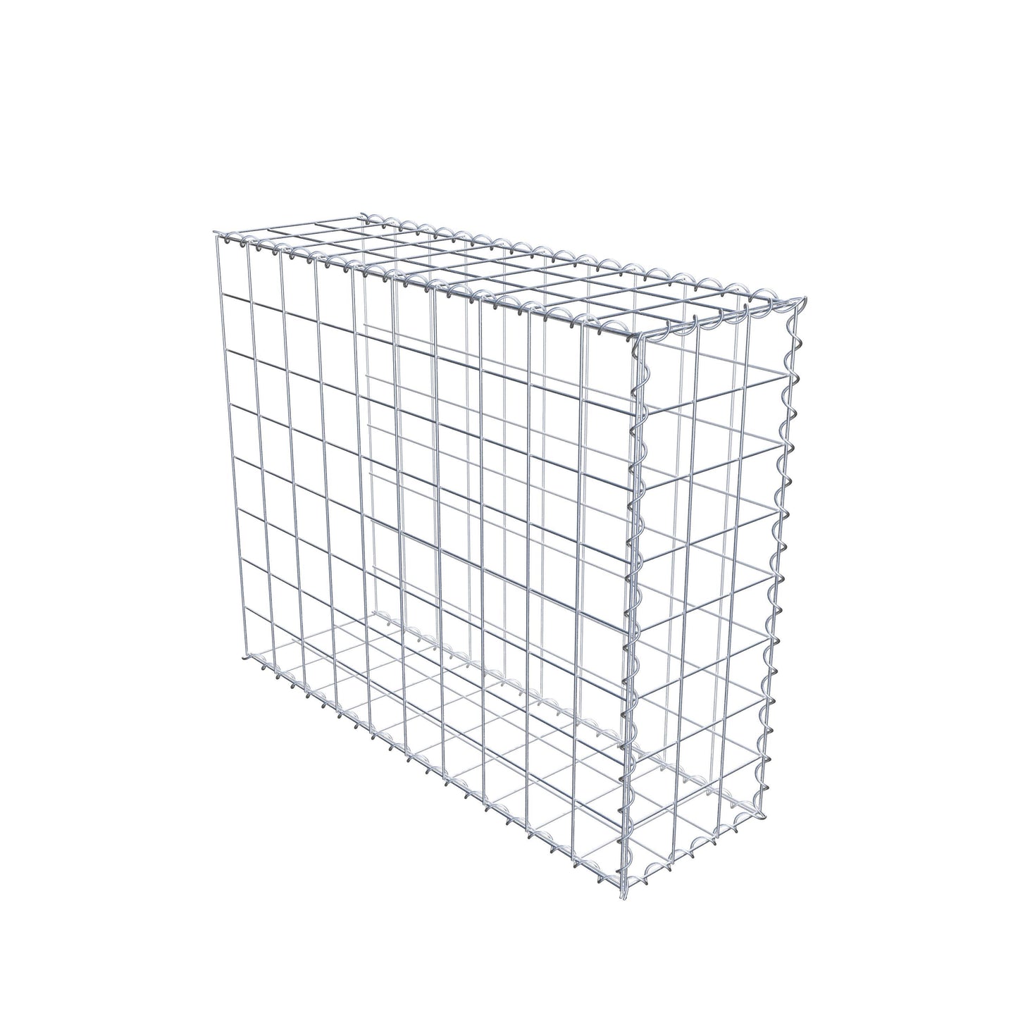 Anbaugabione Typ 2 100 cm x 80 cm x 30 cm (L x H x T), Maschenweite 10 cm x 10 cm, Spirale