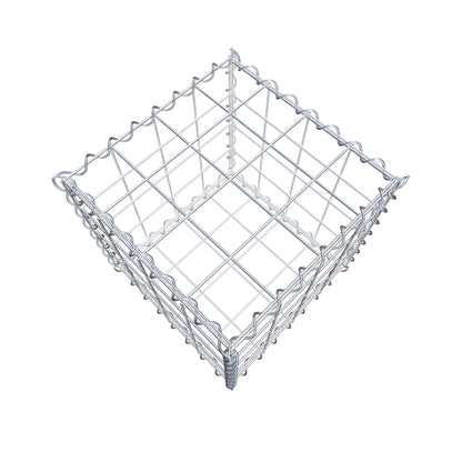 Gabione 40 cm x 40 cm x 40 cm (L x H x T), Maschenweite 10 cm x 10 cm, Spirale