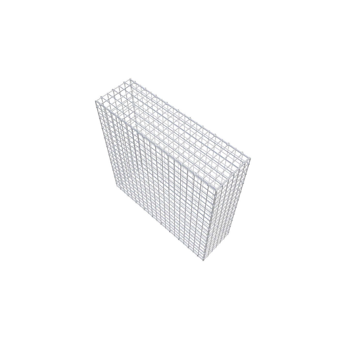 Gabião 100 cm x 100 cm x 30 cm (C x A x P), malhagem 5 cm x 5 cm, anel C