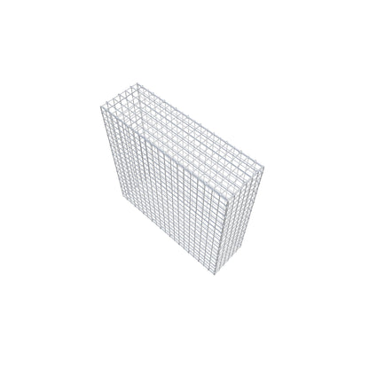 Gabião 100 cm x 100 cm x 30 cm (C x A x P), malhagem 5 cm x 5 cm, anel C