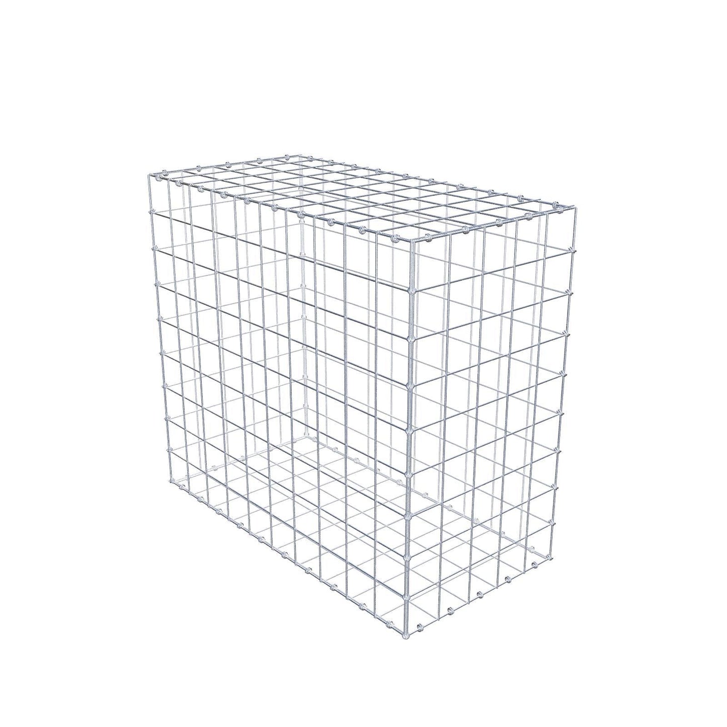 Gabione 100 cm x 90 cm x 50 cm (L x H x T), Maschenweite 10 x 10 cm, Spiralring