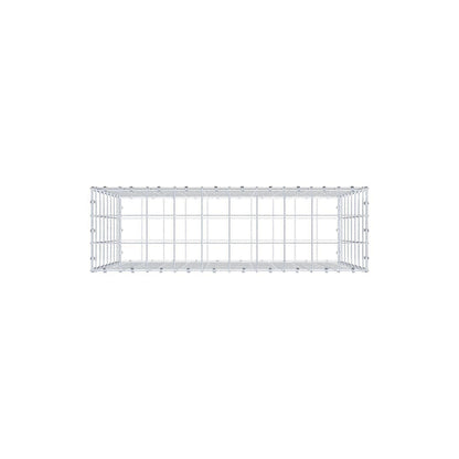 Gabião 100 cm x 80 cm x 30 cm (C x A x P), malhagem 10 x 10 cm, anel espiral