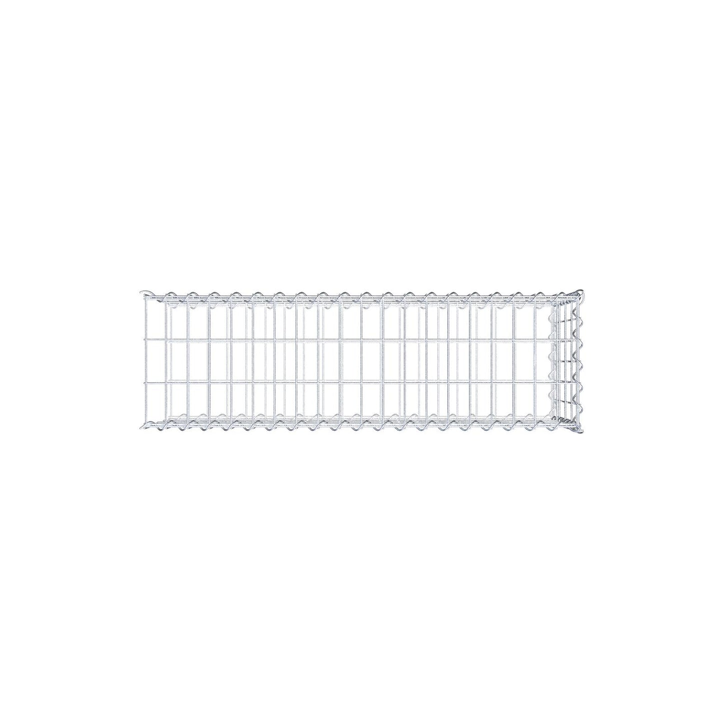 Anbaugabione Typ 2 100 cm x 40 cm x 30 cm (L x H x T), Maschenweite 5 cm x 10 cm, Spirale