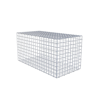 Gavión acoplable tipo 2 100 cm x 50 cm x 50 cm (L x A x P), malla 5 cm x 5 cm, anillo en C