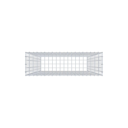 Gabião Tipo 3 200 cm x 100 cm x 30 cm (C x A x P), malhagem 5 cm x 10 cm, anel C