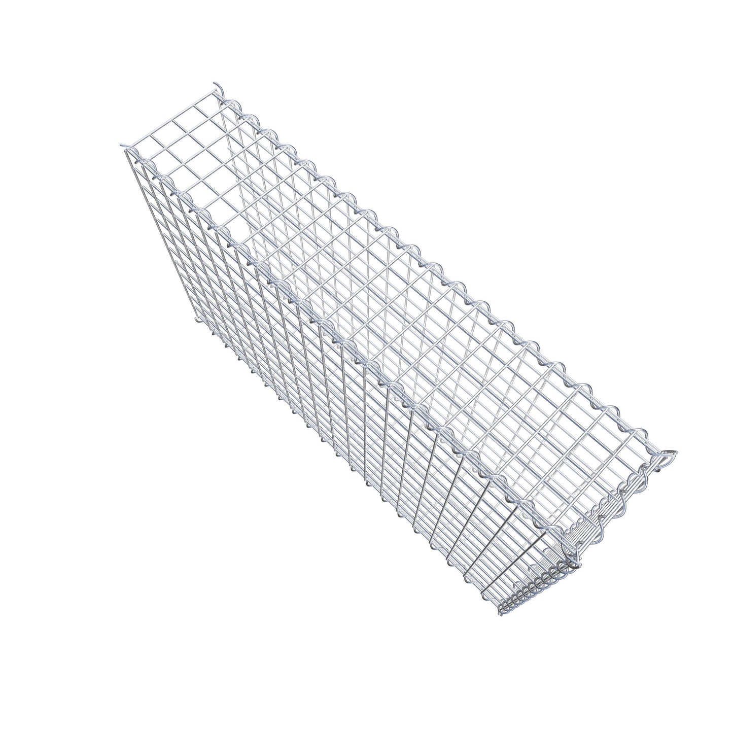 Add-on schanskorf type 2 100 cm x 60 cm x 20 cm (L x H x D), maaswijdte 5 cm x 5 cm, spiraalvormig