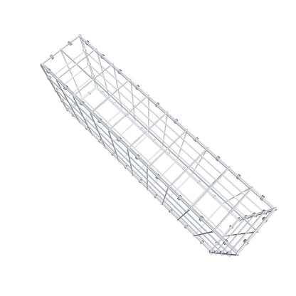 Gabion 100 cm x 40 cm x 20 cm (L x H x D), maskstorlek 10 x 10 cm, spiralring