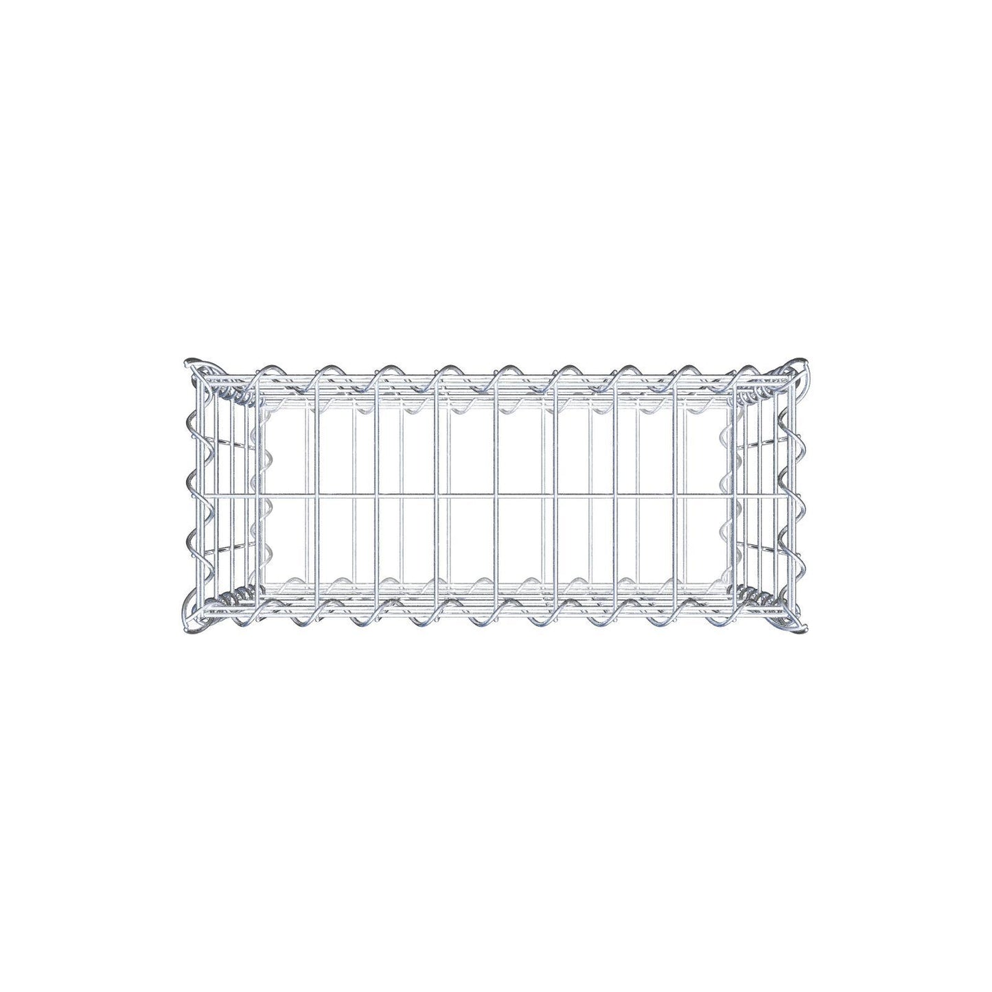 Gabion 50 cm x 40 cm x 20 cm (L x H x D), maskestørrelse 5 cm x 10 cm, spiral