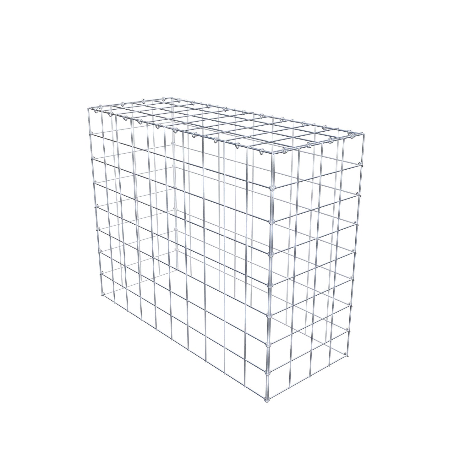 Gavión complementario de tipo 3 100 cm x 80 cm x 40 cm (L x A x P), malla 10 cm x 10 cm, anillo en C