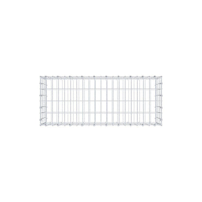 Gabione 100 cm x 30 cm x 40 cm (L x H x T), Maschenweite 5 x 10 cm, Spiralring