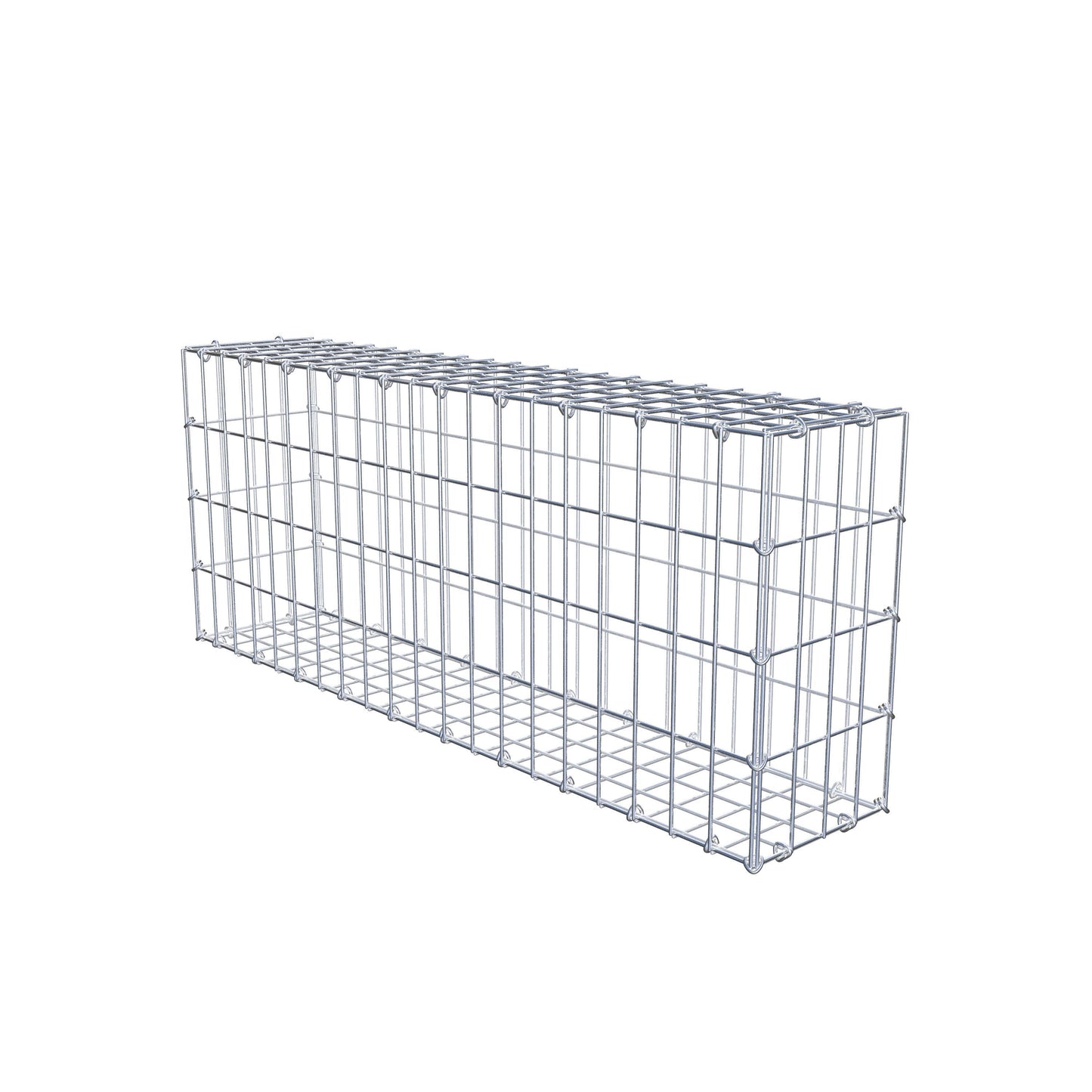 Gabião 100 cm x 40 cm x 20 cm (C x A x P), malhagem 5 cm x 10 cm, anel C
