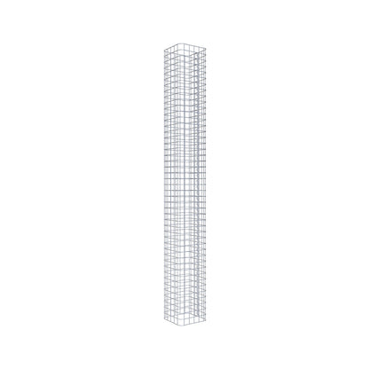 Gabionensäule eckig 27 cm x 27 cm, 230 cm Höhe, MW 5 cm x 5 cm