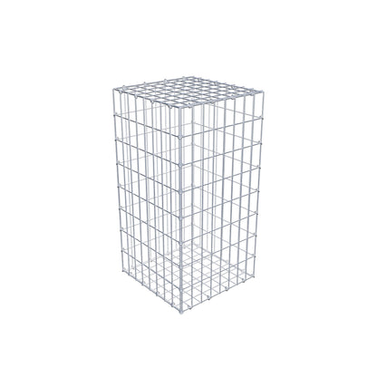 Gabbione 80 cm x 40 cm x 40 cm (L x H x P), maglia 5 cm x 10 cm, anello a C