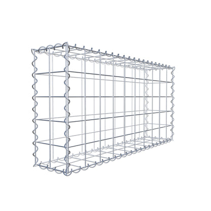 Gabion 100 cm x 50 cm x 20 cm (L x H x D), maskstorlek 10 cm x 10 cm, spiral
